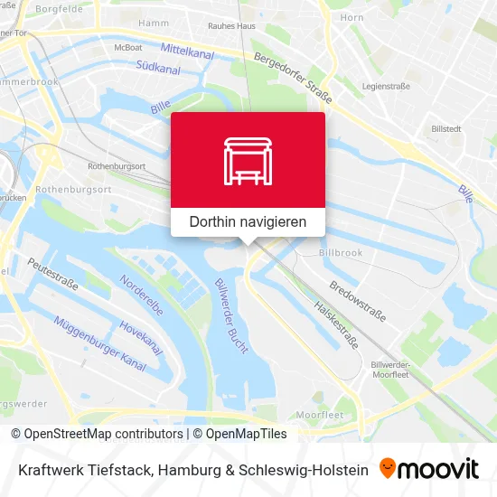 Kraftwerk Tiefstack Karte