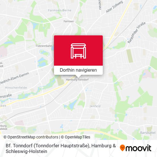 Bf. Tonndorf (Tonndorfer Hauptstraße) Karte