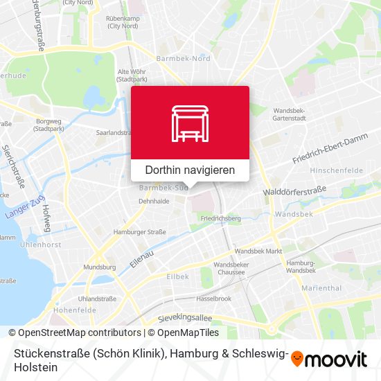 Stückenstraße (Schön Klinik) Karte