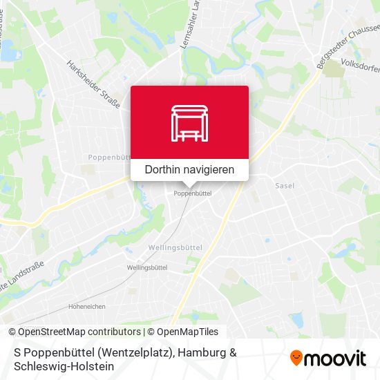 S Poppenbüttel (Wentzelplatz) Karte