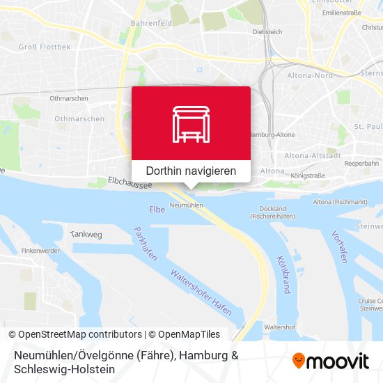 Neumühlen/Övelgönne (Fähre) Karte