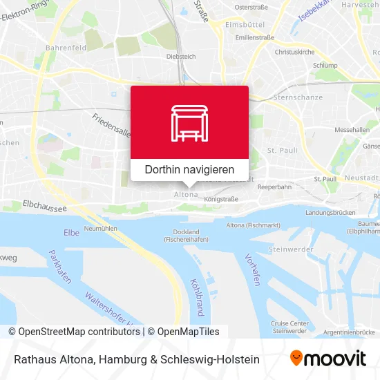 Rathaus Altona Karte