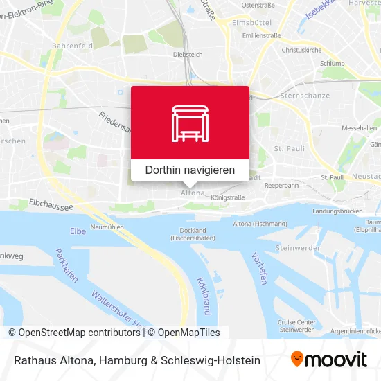 Rathaus Altona Karte