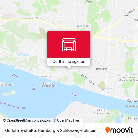 Godeffroystraße Karte