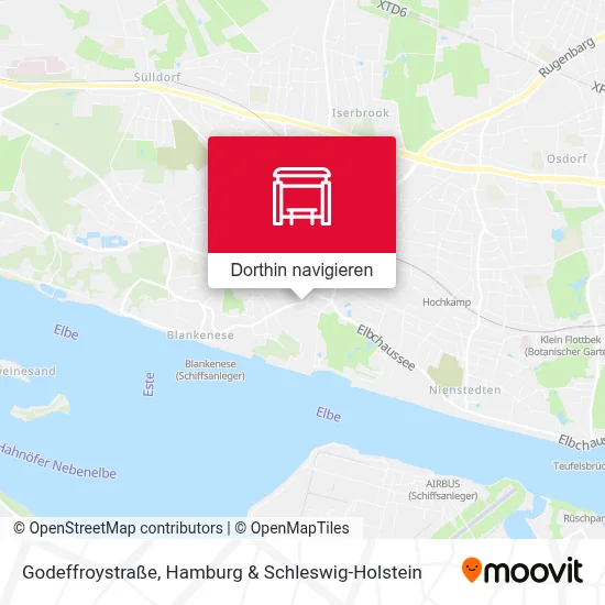 Godeffroystraße Karte