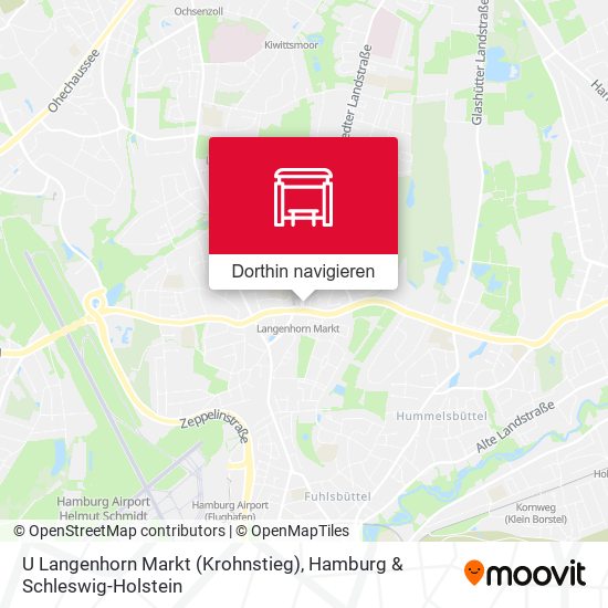 U Langenhorn Markt (Krohnstieg) Karte