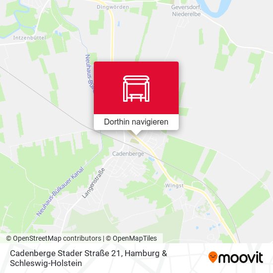 Cadenberge Stader Straße 21 Karte