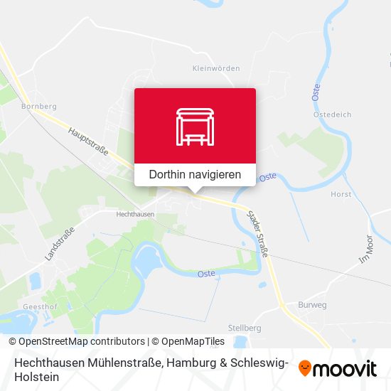 Hechthausen Mühlenstraße Karte