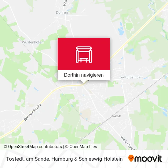 Tostedt, am Sande Karte
