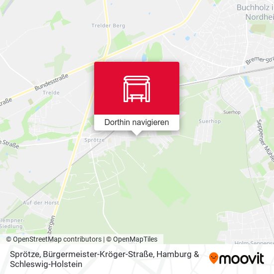 Sprötze, Bürgermeister-Kröger-Straße Karte