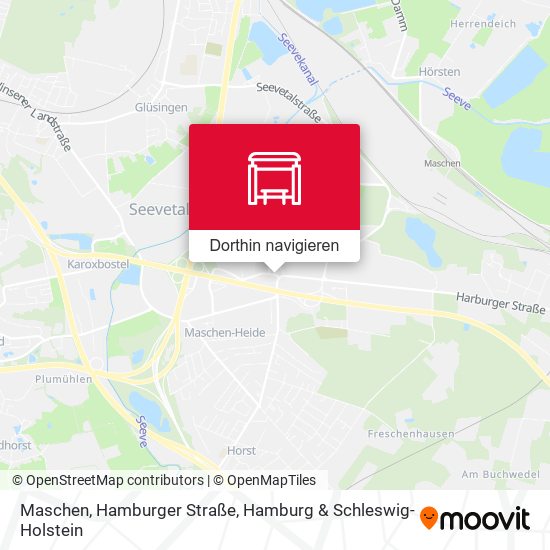 Maschen, Hamburger Straße Karte
