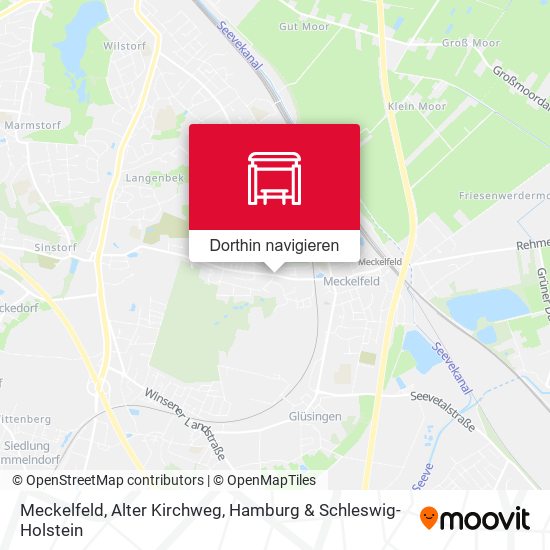 Meckelfeld, Alter Kirchweg Karte