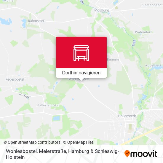 Wohlesbostel, Meierstraße Karte