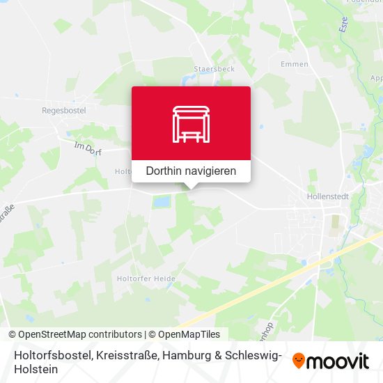 Holtorfsbostel, Kreisstraße Karte