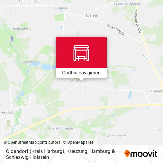 Oldendorf (Kreis Harburg), Kreuzung Karte