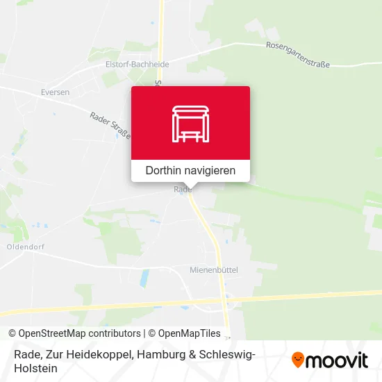 Rade, Zur Heidekoppel Karte