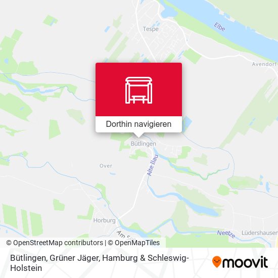 Bütlingen, Grüner Jäger Karte
