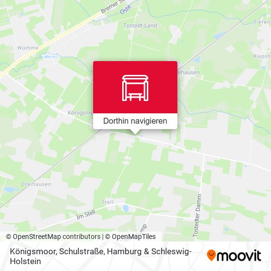 Königsmoor, Schulstraße Karte
