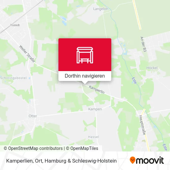 Kamperlien, Ort Karte