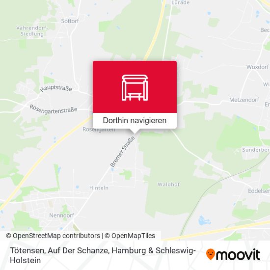 Tötensen, Auf Der Schanze Karte