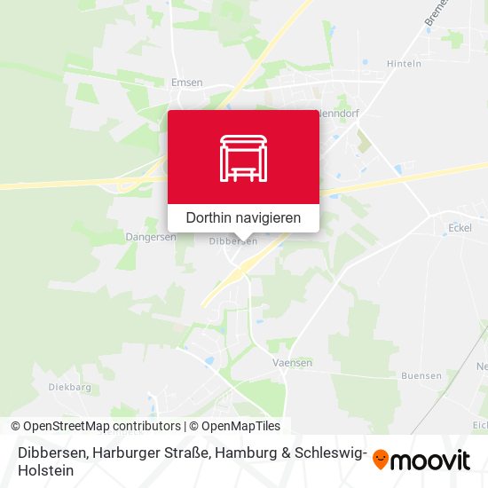 Dibbersen, Harburger Straße Karte