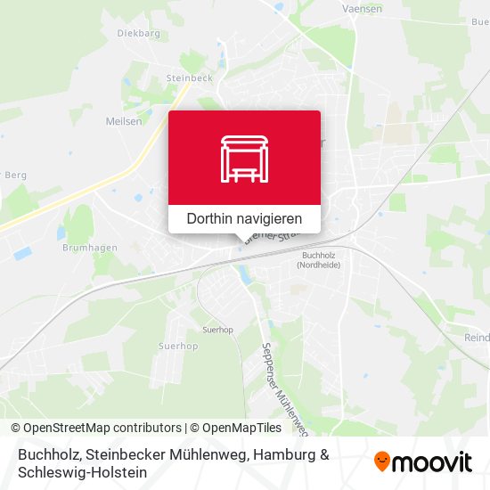 Buchholz, Steinbecker Mühlenweg Karte