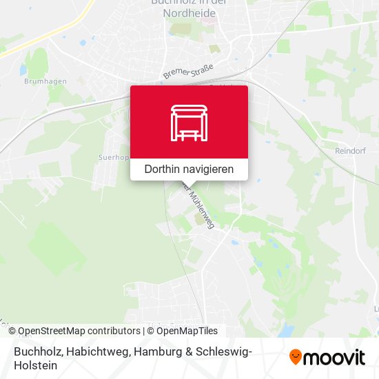 Buchholz, Habichtweg Karte