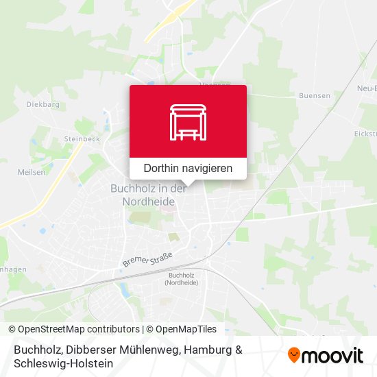Buchholz, Dibberser Mühlenweg Karte