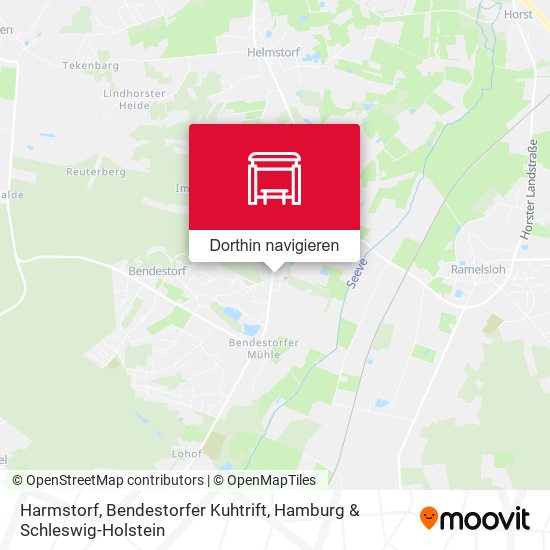 Harmstorf, Bendestorfer Kuhtrift Karte