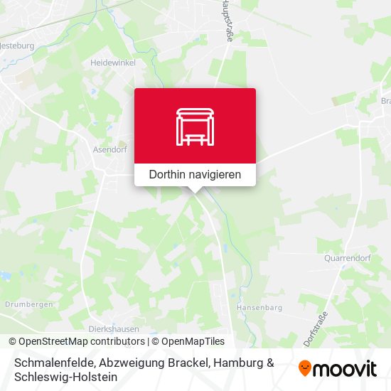 Schmalenfelde, Abzweigung Brackel Karte