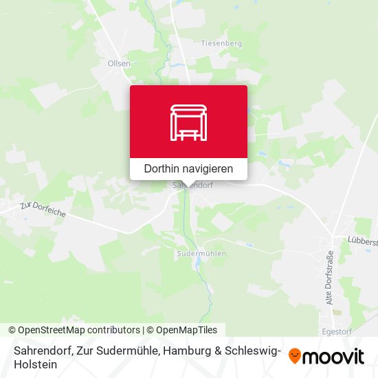 Sahrendorf, Zur Sudermühle Karte
