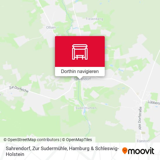 Sahrendorf, Zur Sudermühle Karte