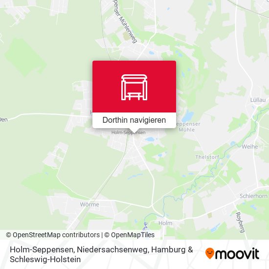 Holm-Seppensen, Niedersachsenweg Karte