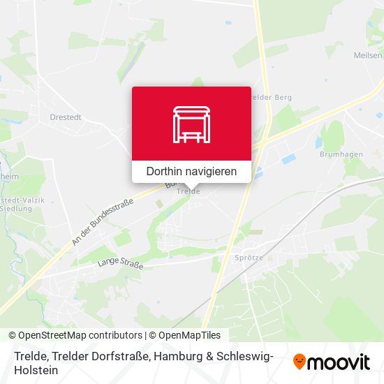 Trelde, Trelder Dorfstraße Karte