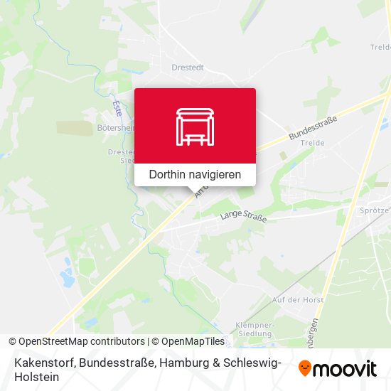 Kakenstorf, Bundesstraße Karte