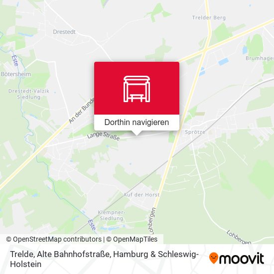 Trelde, Alte Bahnhofstraße Karte