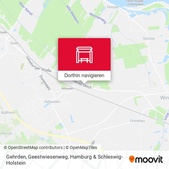 Gehrden, Geestwiesenweg Karte