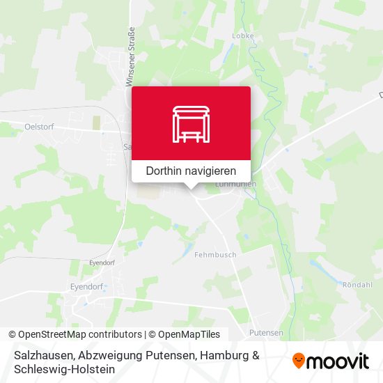 Salzhausen, Abzweigung Putensen Karte