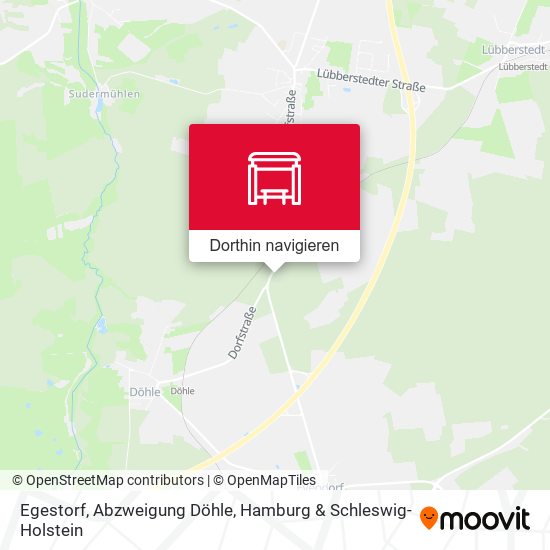 Egestorf, Abzweigung Döhle Karte