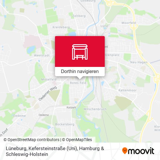 Lüneburg, Kefersteinstraße (Uni) Karte