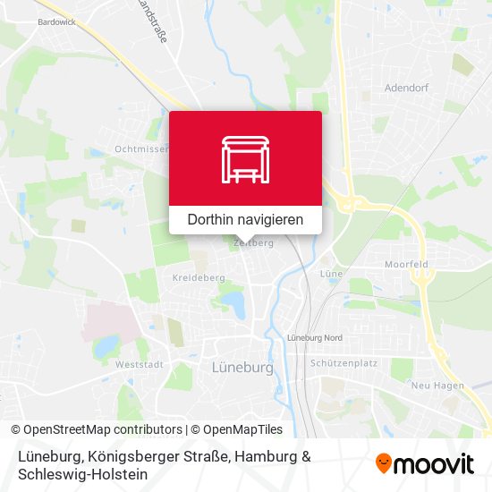 Lüneburg, Königsberger Straße Karte