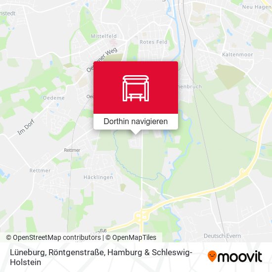 Lüneburg, Röntgenstraße Karte