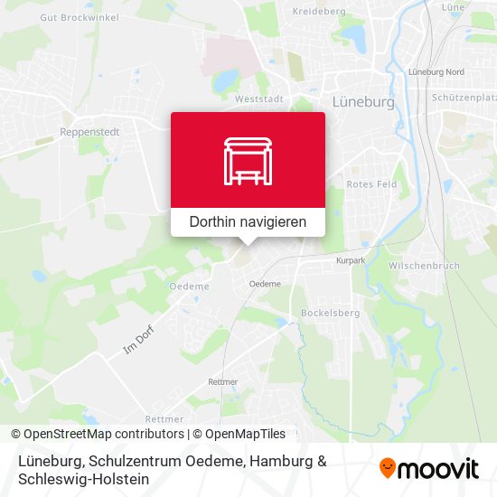Lüneburg, Schulzentrum Oedeme Karte