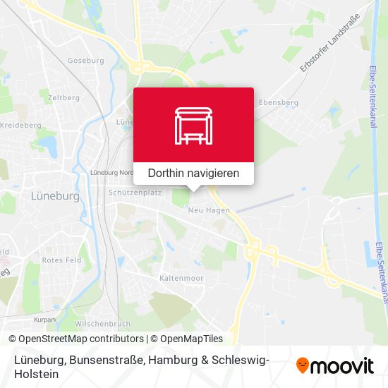 Lüneburg, Bunsenstraße Karte