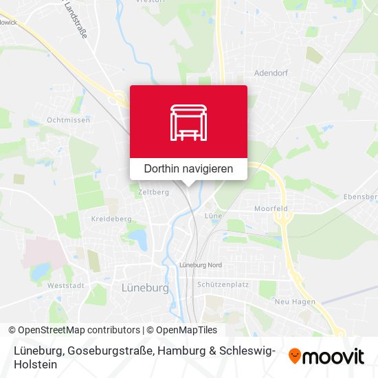 Lüneburg, Goseburgstraße Karte