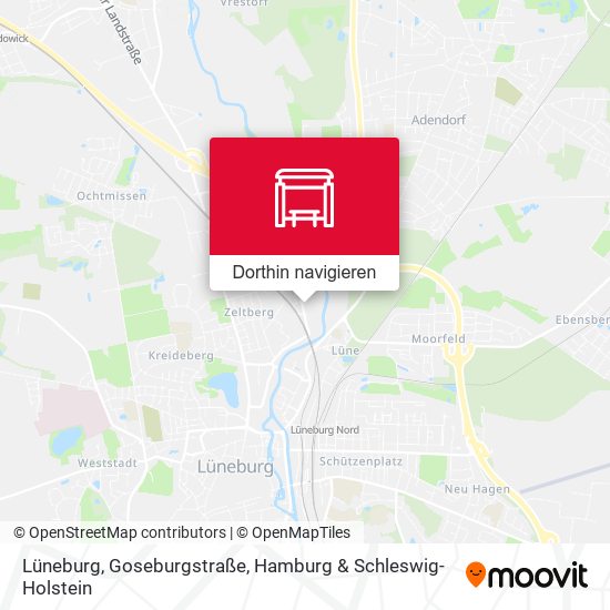 Lüneburg, Goseburgstraße Karte