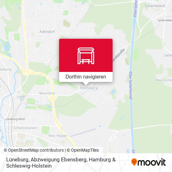 Lüneburg, Abzweigung Ebensberg Karte