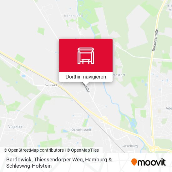 Bardowick, Thiessendörper Weg Karte