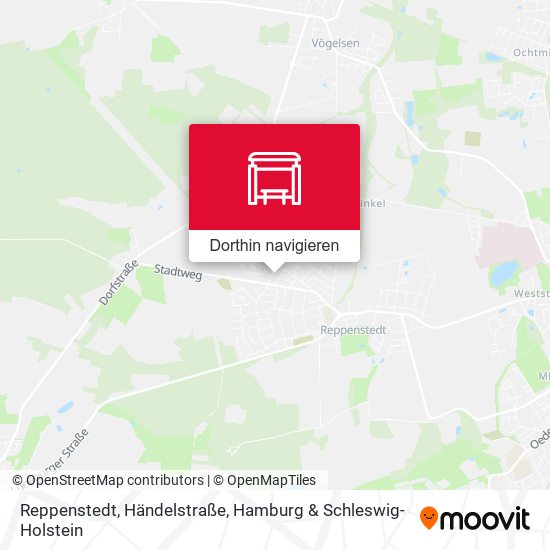 Reppenstedt, Händelstraße Karte
