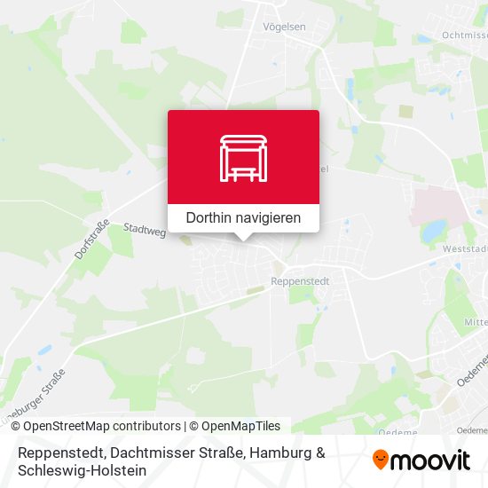 Reppenstedt, Dachtmisser Straße Karte